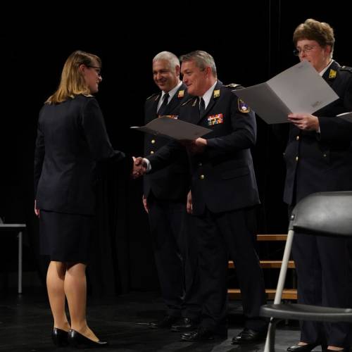 Podelili listine za čin gasilski častnik in višji gasilski častnik