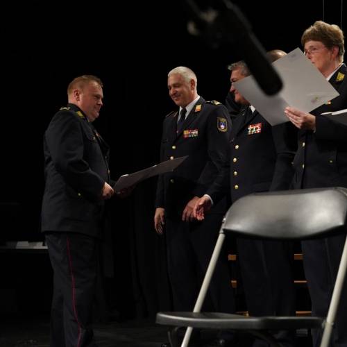 Podelili listine za čin gasilski častnik in višji gasilski častnik