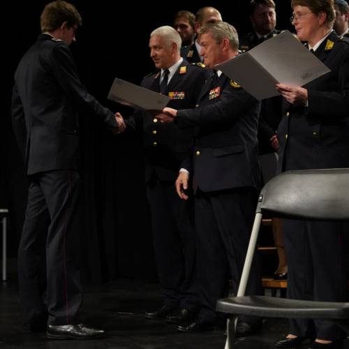 Podelili listine za čin gasilski častnik in višji gasilski častnik