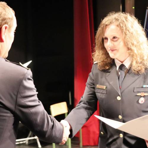 Podelili listine za čin gasilski častnik in višji gasilski častnik