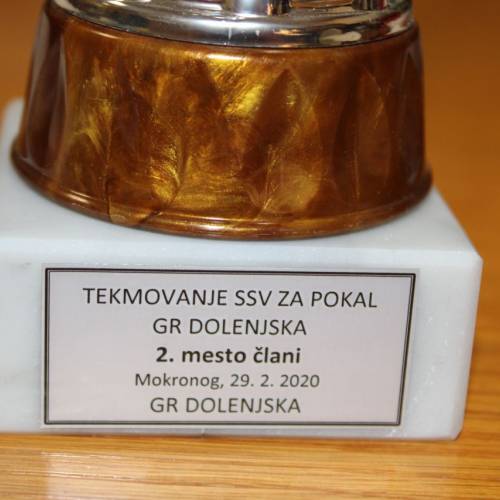 Podelili medalje in pokale za Pokal SSV GRD za leto 2020