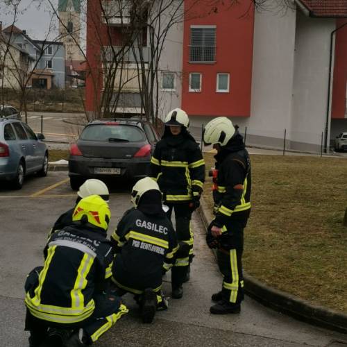 Tečaj za operativnega gasilca - praktične vaje