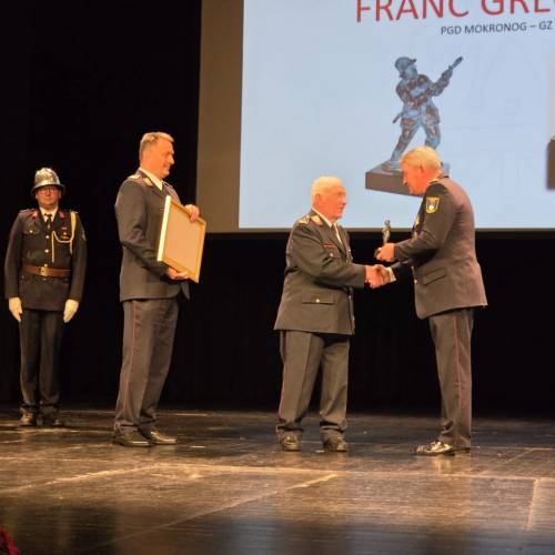 Na Plenumu GZS podeljeno najvišje priznanje v gasilstvu iz naše zveze - Francu Gregorčiču in Antonu Goletu st.