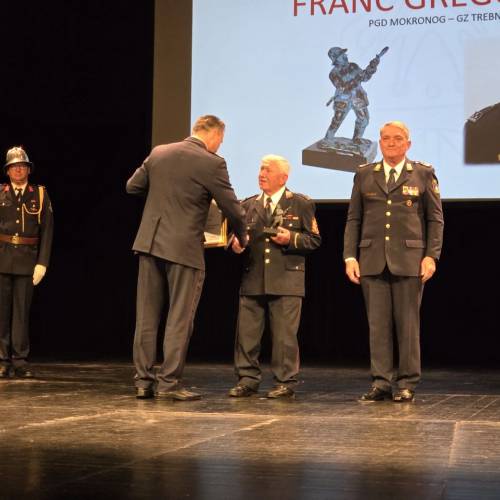 Na Plenumu GZS podeljeno najvišje priznanje v gasilstvu iz naše zveze - Francu Gregorčiču in Antonu Goletu st.