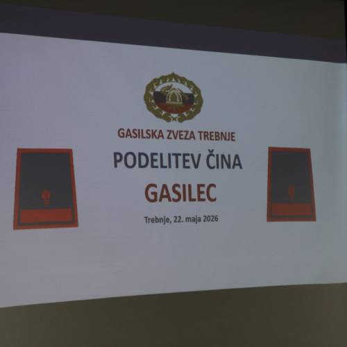 Podelitev čina 28 novim gasilcem in gasilkam