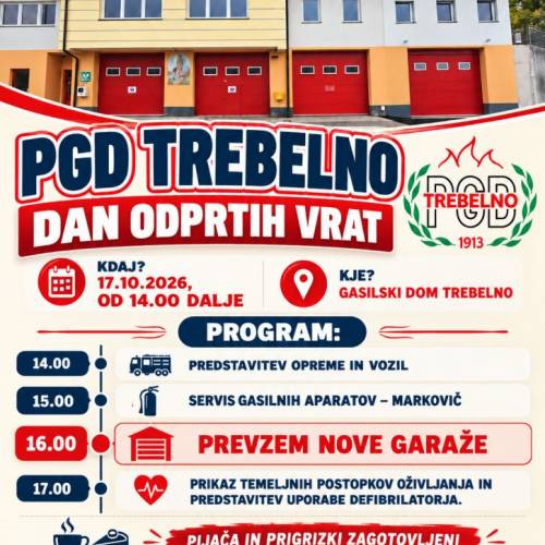 PGD TREBELNO - dan odprtih vrat in PREVZEM NOVE GARAŽE